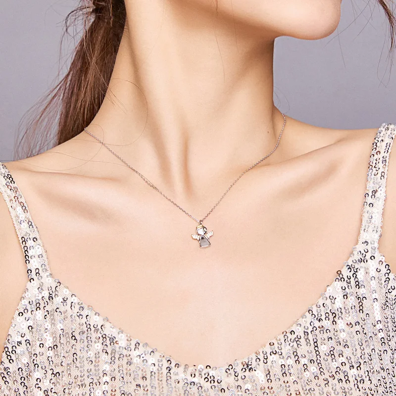 (image for) Pandora Style Little Angel Necklace - BSN186 - View 8