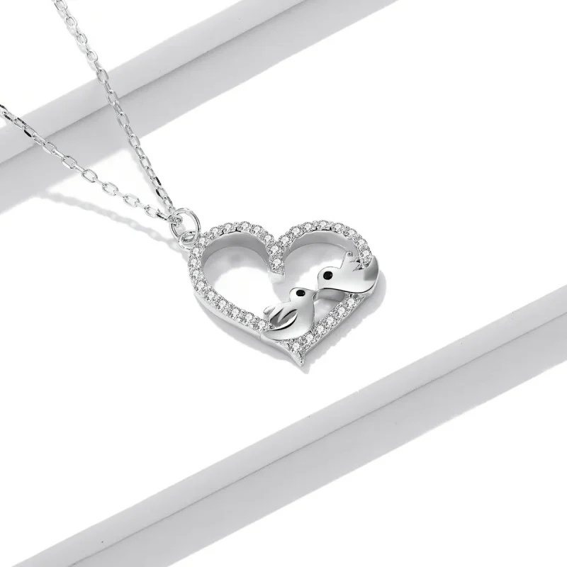 (image for) Pandora Style Love Bird Necklace - BSN237 - View 2