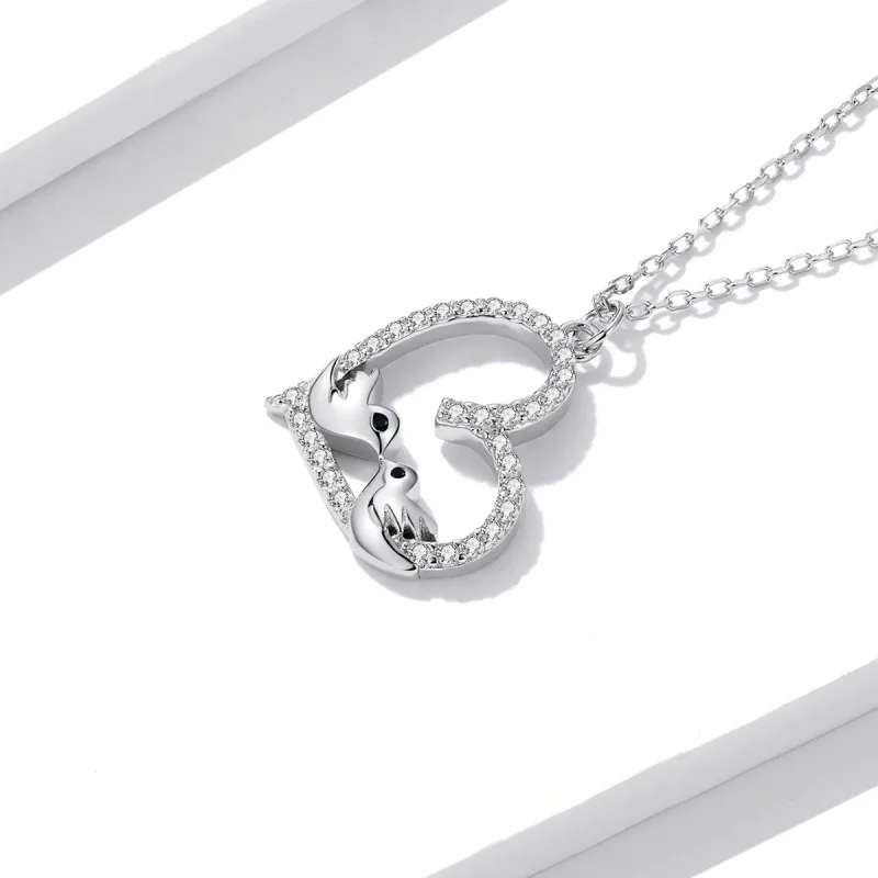 (image for) Pandora Style Love Bird Necklace - BSN237 - View 3