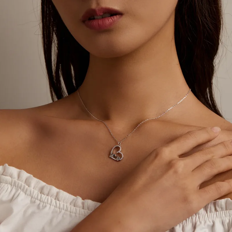 (image for) Pandora Style Love Bird Necklace - BSN237 - View 8