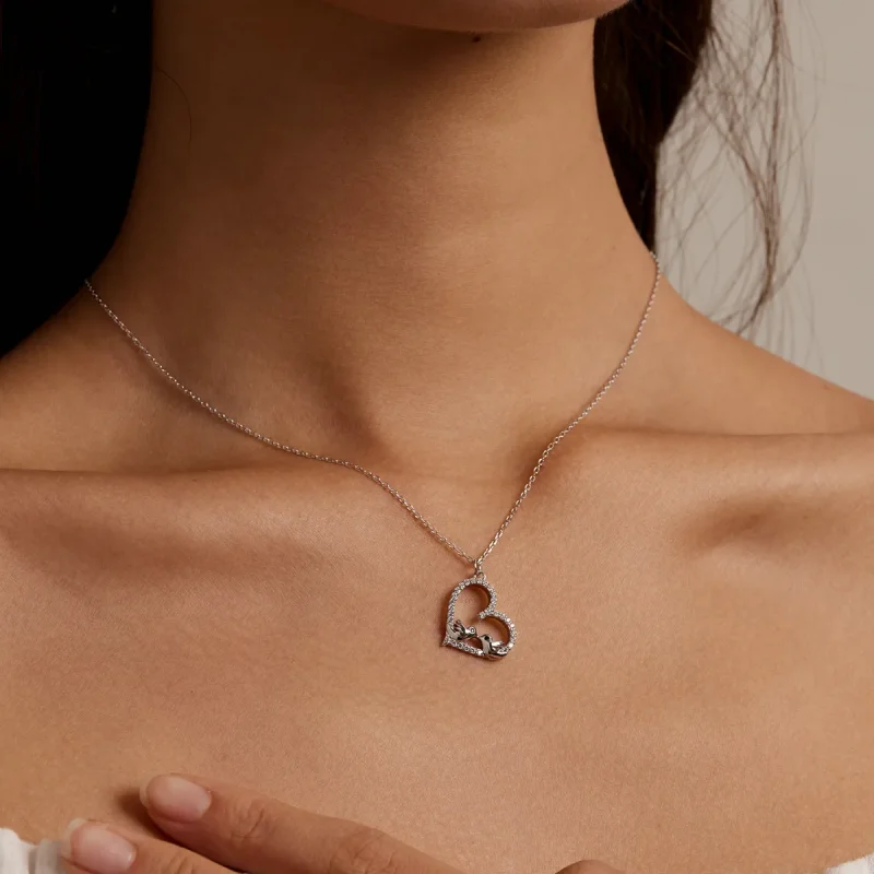 (image for) Pandora Style Love Bird Necklace - BSN237 - View 9