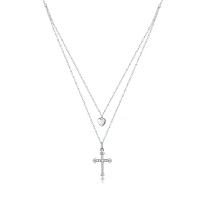 (image for) Pandora Style Love Cross Necklace - BSN197