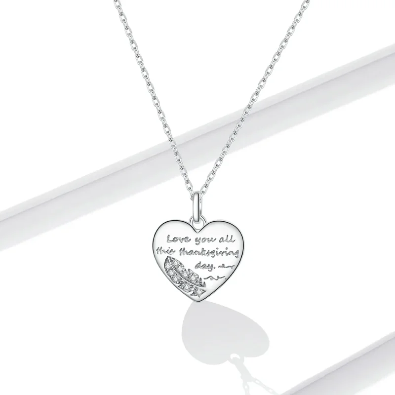(image for) Pandora Style Love Letter Necklace - BSN196 - View 5
