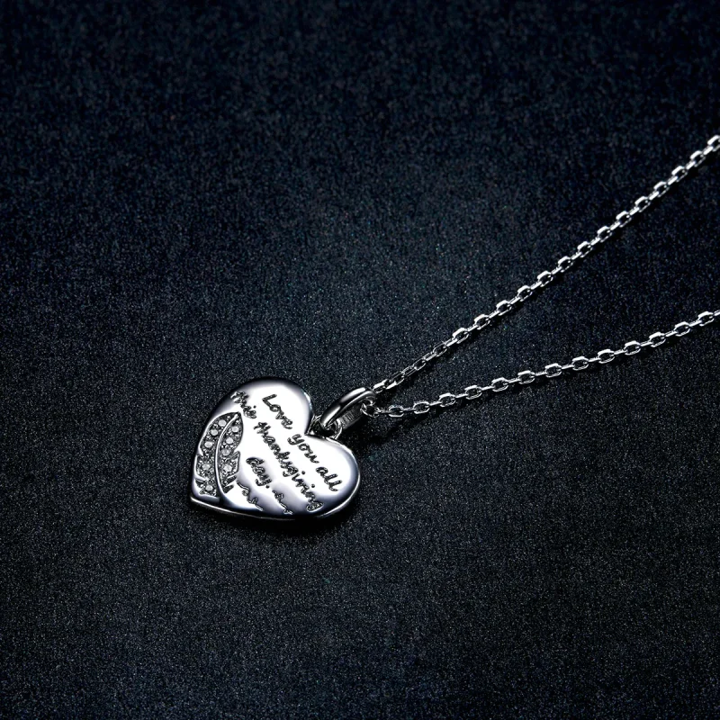 (image for) Pandora Style Love Letter Necklace - BSN196 - View 6