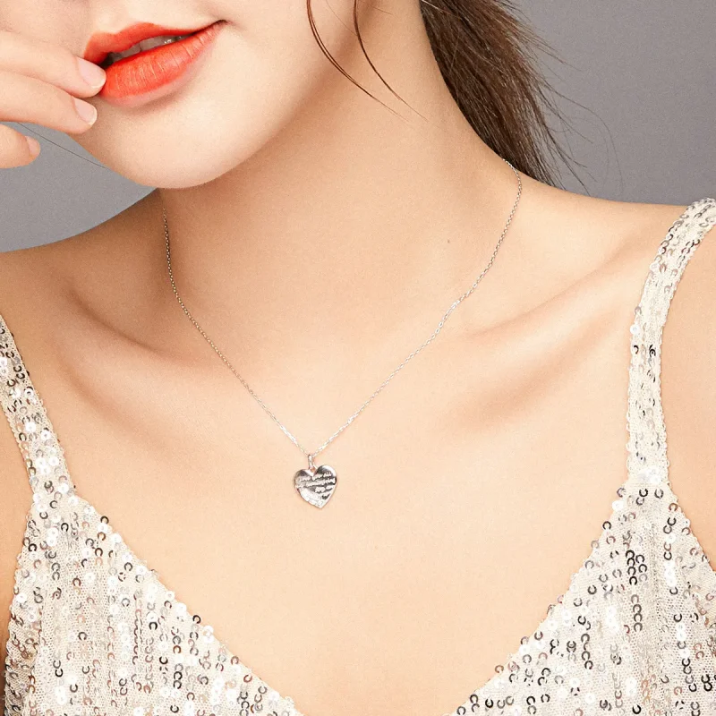 (image for) Pandora Style Love Letter Necklace - BSN196 - View 7