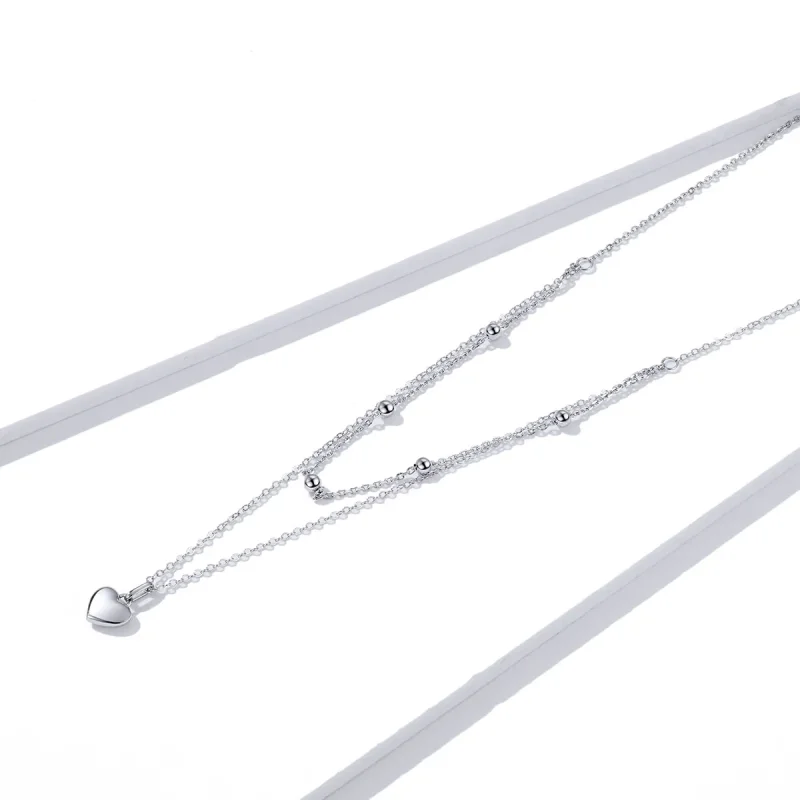 (image for) Pandora Style Love Necklace - BSN168 - View 2