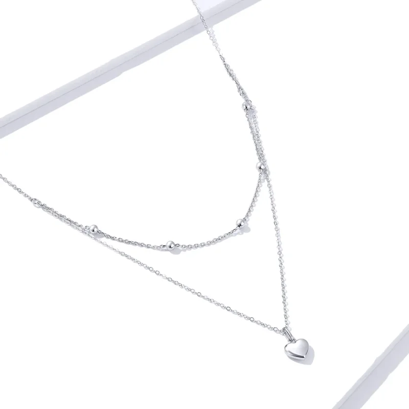 (image for) Pandora Style Love Necklace - BSN168 - View 3