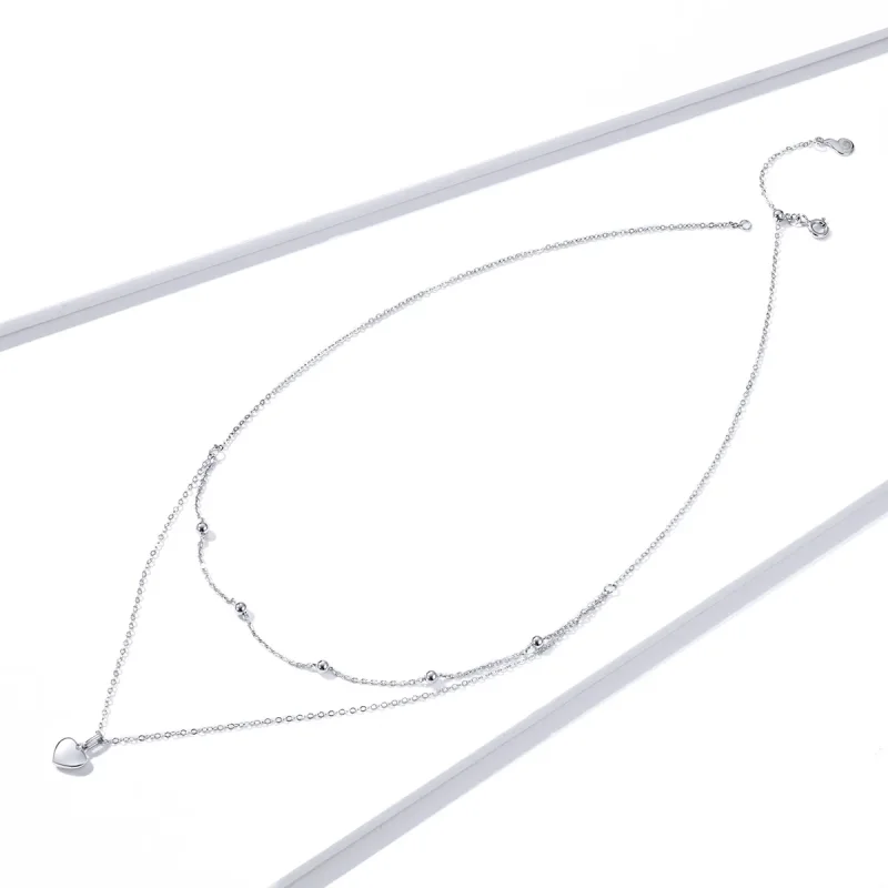 (image for) Pandora Style Love Necklace - BSN168 - View 4