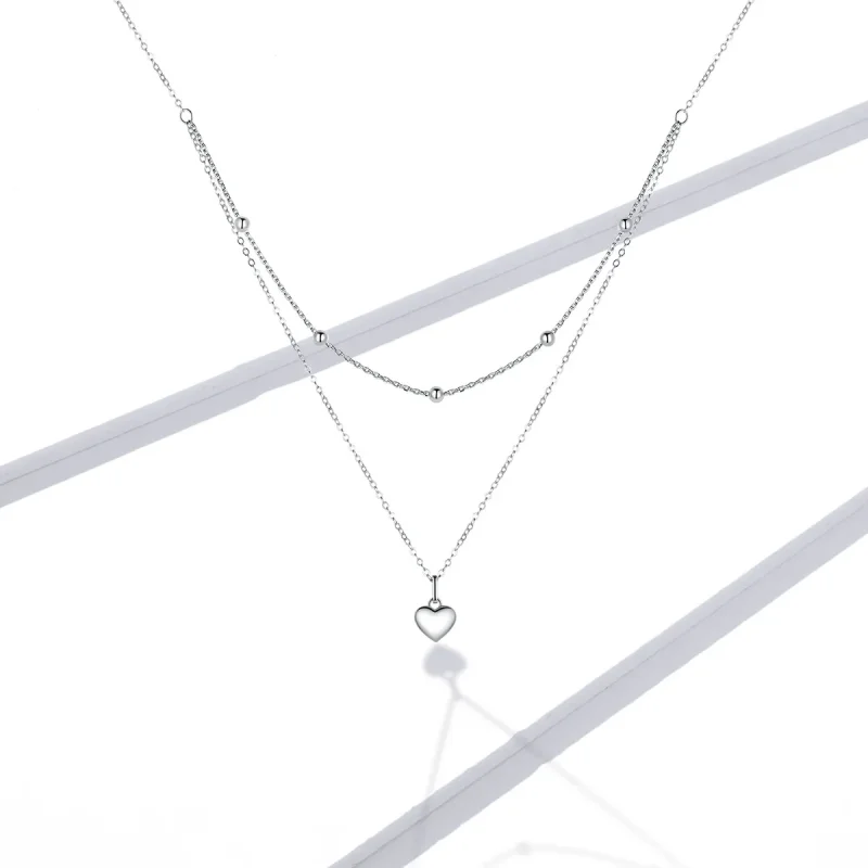 (image for) Pandora Style Love Necklace - BSN168 - View 5