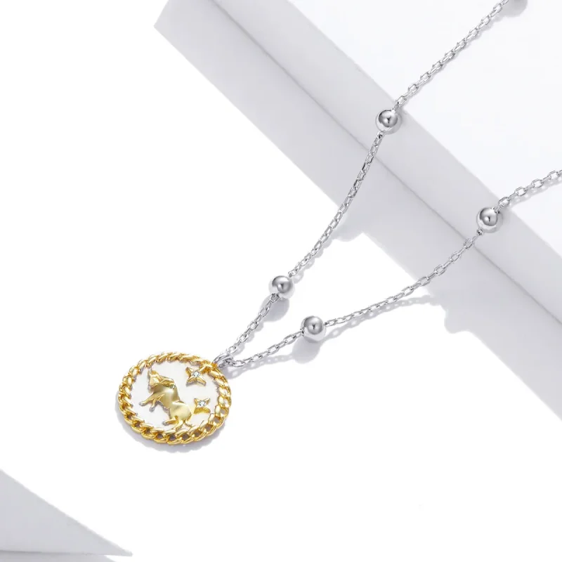 (image for) Pandora Style Lucky Bull Necklace - SCN432 - View 3