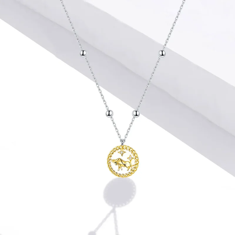 (image for) Pandora Style Lucky Bull Necklace - SCN432 - View 5