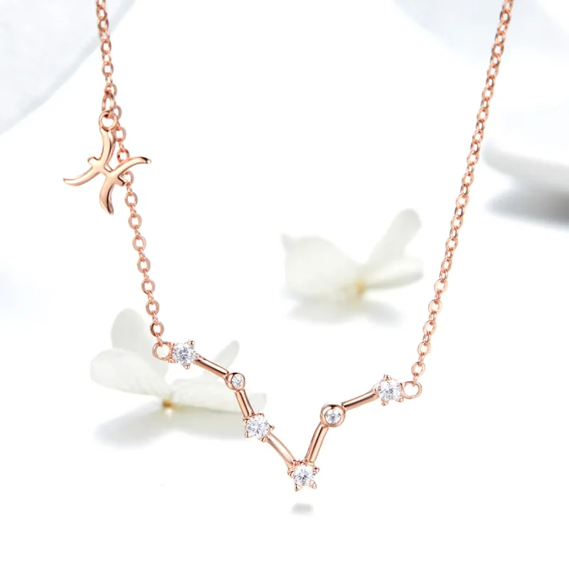 (image for) Pandora Style Pisces Necklace - BSN017 - View 2
