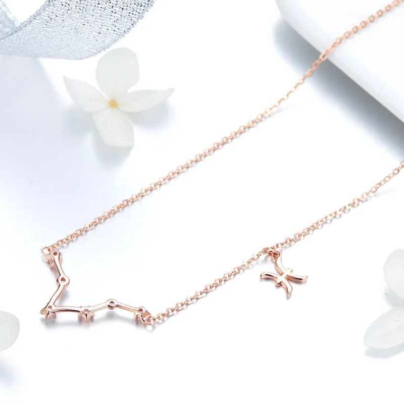 (image for) Pandora Style Pisces Necklace - BSN017 - View 3