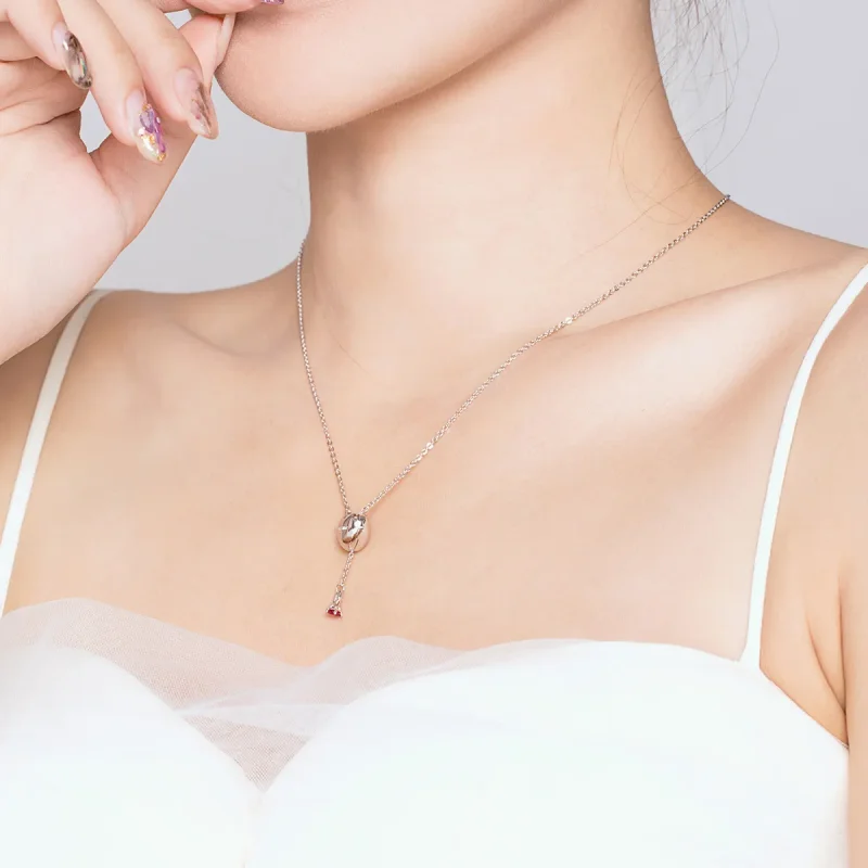 (image for) Pandora Style Proposal Necklace - BSN073 - View 5