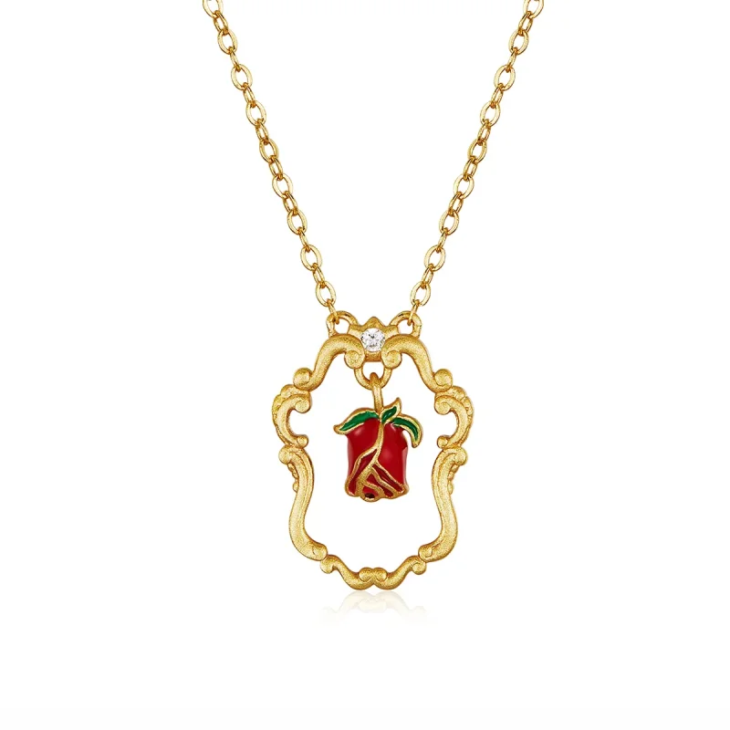 (image for) Pandora Style Retro Rose Necklace - BSN157