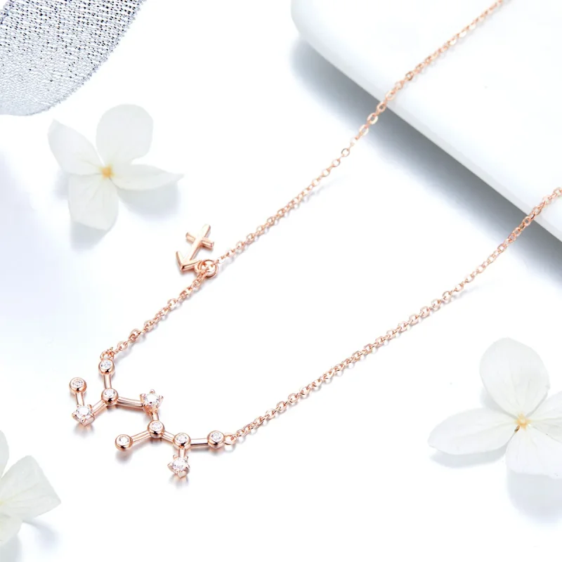 (image for) Pandora Style Sagittarius Necklace - BSN019 - View 3