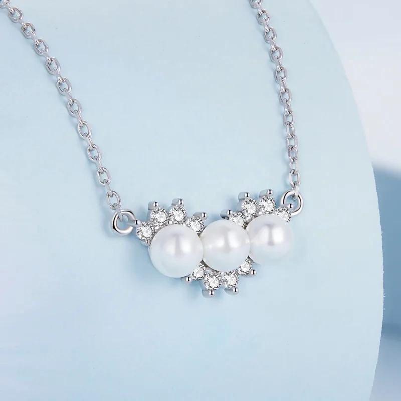 (image for) Pandora Style Shell Beads Necklace - BSN269 - View 2