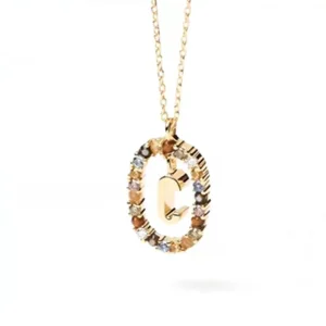 (image for) Pandora Style Shine Letter C Necklace - BSN245-C