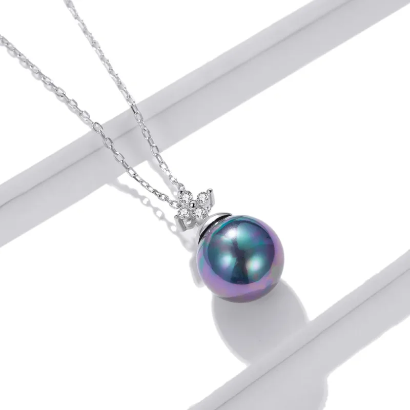 (image for) Pandora Style Shiny Beads Necklace - BSN226 - View 3