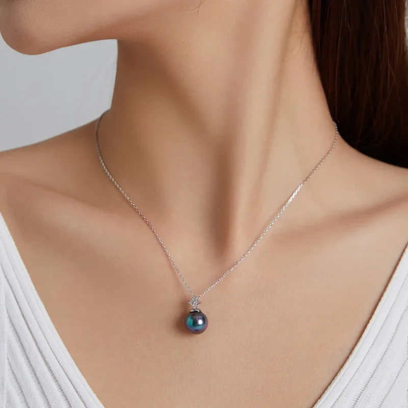 (image for) Pandora Style Shiny Beads Necklace - BSN226 - View 8