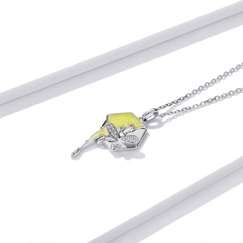 (image for) Pandora Style Shiny Hive Necklace - BSN213 - View 2