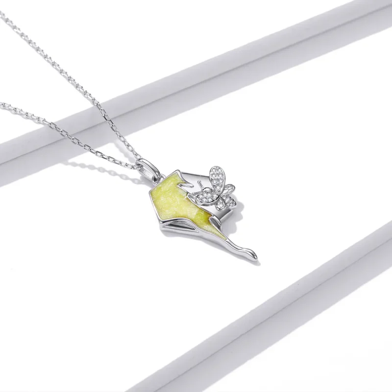 (image for) Pandora Style Shiny Hive Necklace - BSN213 - View 3