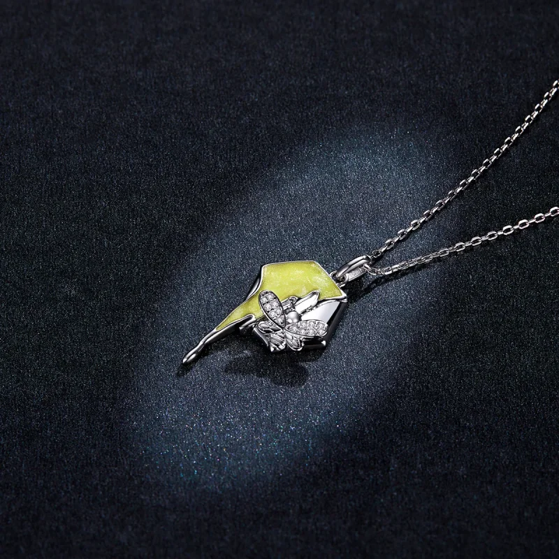 (image for) Pandora Style Shiny Hive Necklace - BSN213 - View 5