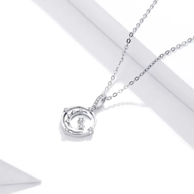 (image for) Pandora Style Silver Accompany Pendant Necklace - SCN428 - View 2