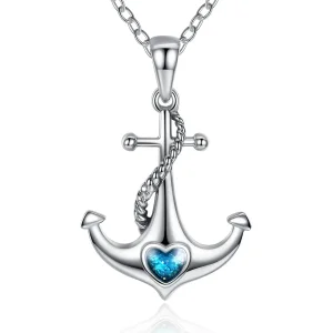 (image for) Pandora Style Silver Anchor Necklace - SCN051