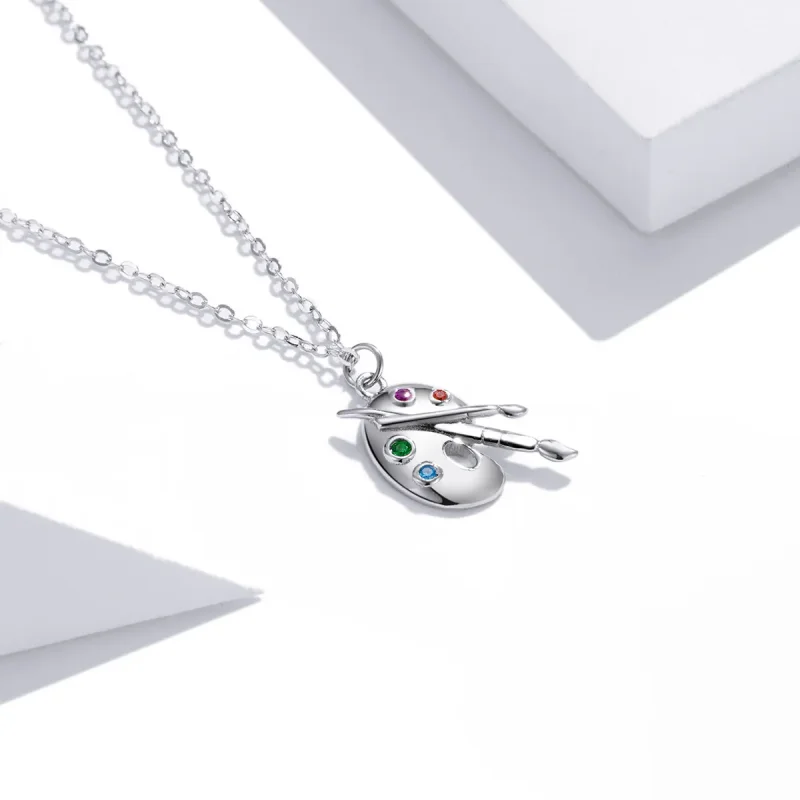 (image for) Pandora Style Silver Artistic Life Pendant Necklace - SCN457 - View 2