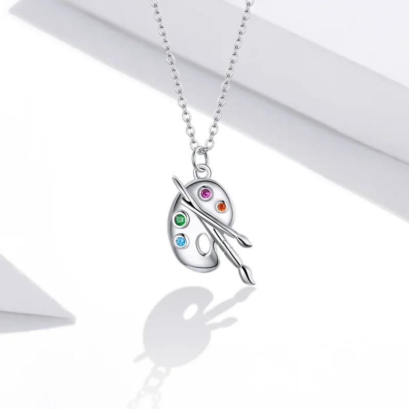 (image for) Pandora Style Silver Artistic Life Pendant Necklace - SCN457 - View 5