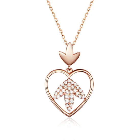 (image for) Pandora Style Silver Autumn Love Necklace - SCN313