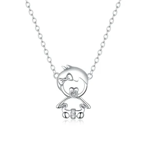 (image for) Pandora Style Silver Baby Necklace - SCN368