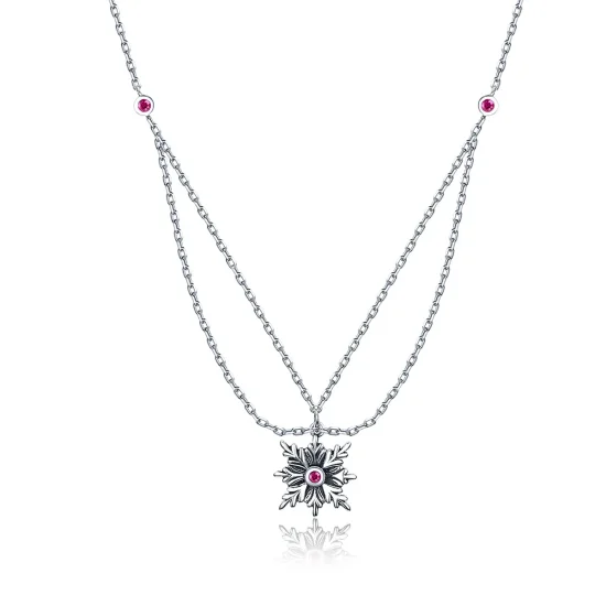 (image for) Pandora Style Silver Baroque Flower Necklace - SCN320