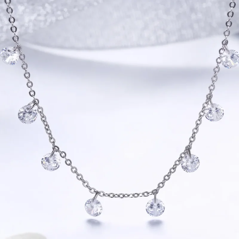 (image for) Pandora Style Silver Beauty of Simplicity Chain Necklace - SCN299 - View 2
