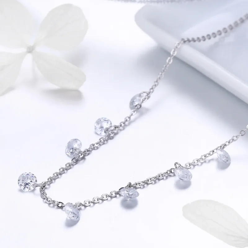 (image for) Pandora Style Silver Beauty of Simplicity Chain Necklace - SCN299 - View 3