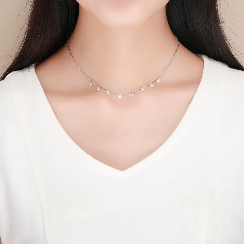 (image for) Pandora Style Silver Beauty of Simplicity Chain Necklace - SCN299 - View 6
