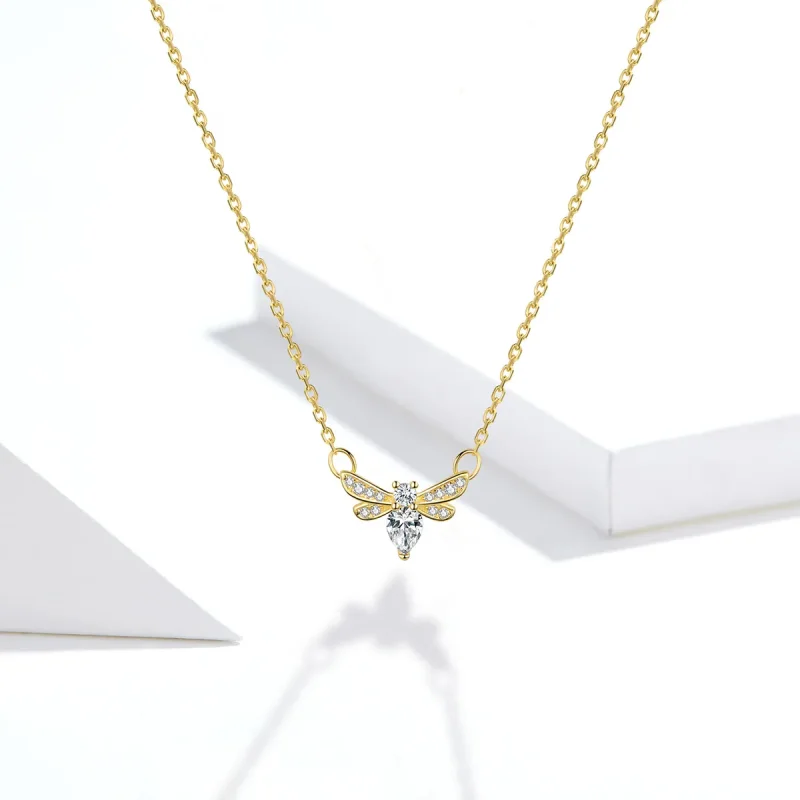 (image for) Pandora Style Silver Bee Necklace - SCN373 - View 5