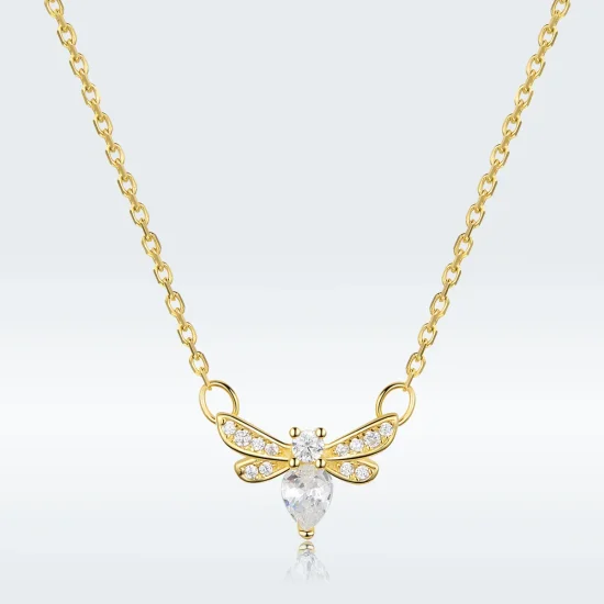 (image for) Pandora Style Silver Bee Necklace - SCN373