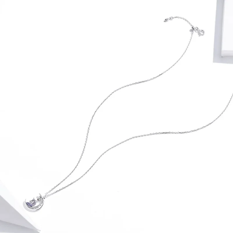 (image for) Pandora Style Silver Believe In Your Dreams Pendant Necklace - SCN410 - View 3