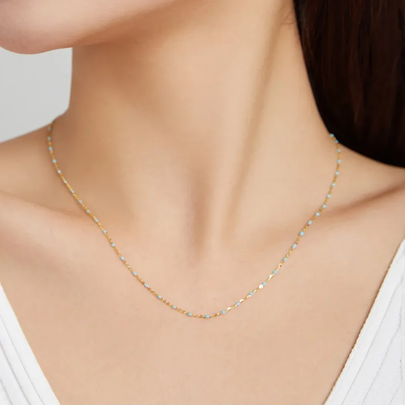 (image for) Pandora Style Silver Bohmian Necklaces Chain - SCN452 - View 5