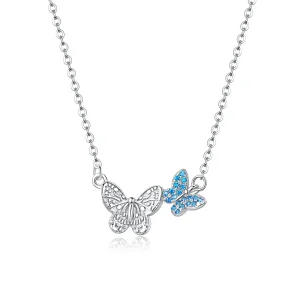 (image for) Pandora Style Silver Butterfly Necklace - SCN384