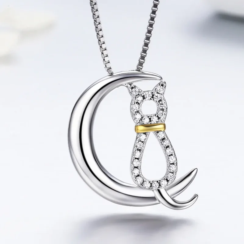 (image for) Pandora Style Silver Cat Dream Necklace - SCN122 - View 4