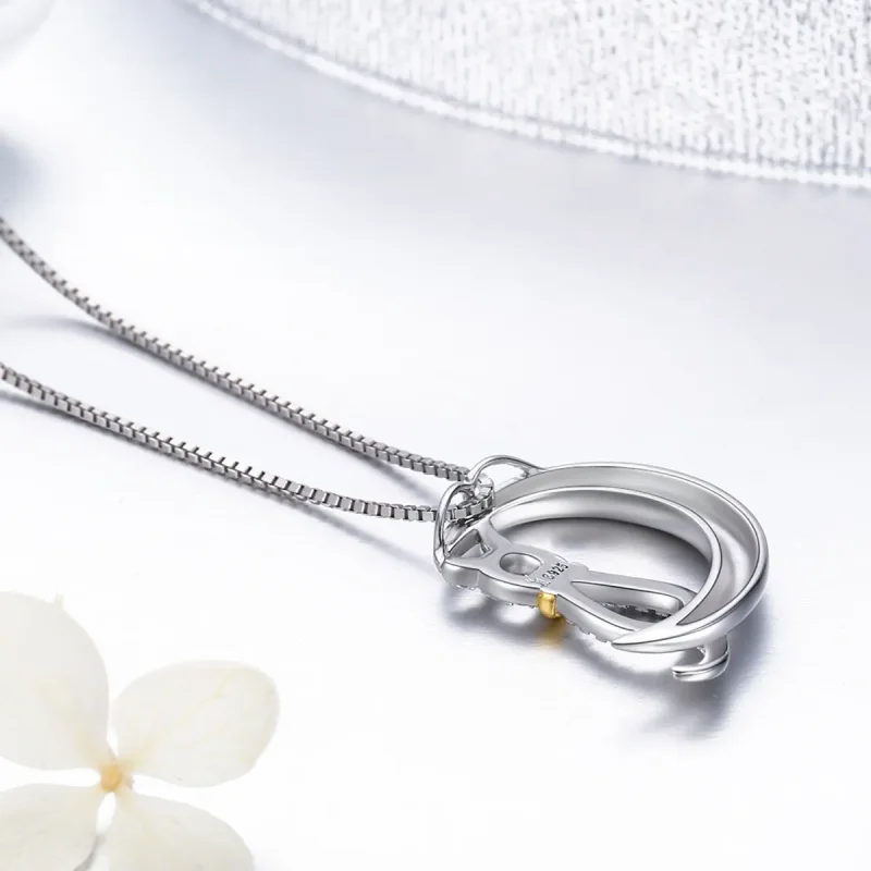 (image for) Pandora Style Silver Cat Dream Necklace - SCN122 - View 5