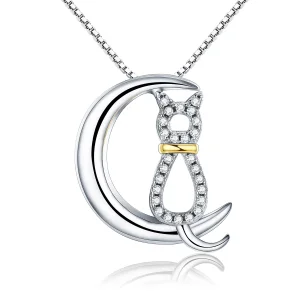 (image for) Pandora Style Silver Cat Dream Necklace - SCN122