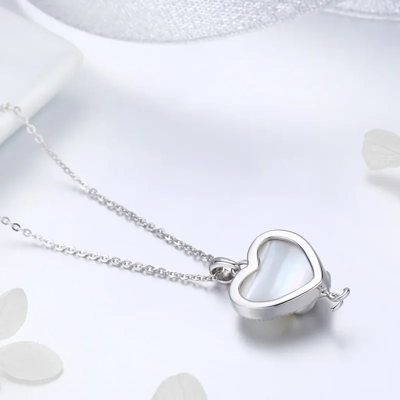 (image for) Pandora Style Silver Cats Couple Necklace - SCN297 - View 4