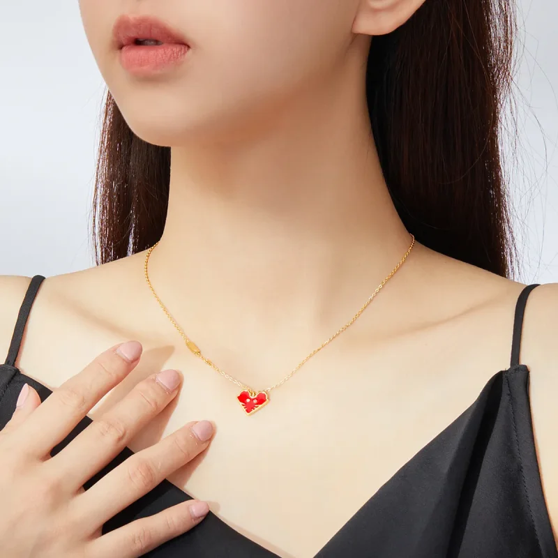 (image for) Pandora Style Silver Chinese Mouse Necklace - SCN389 - View 5