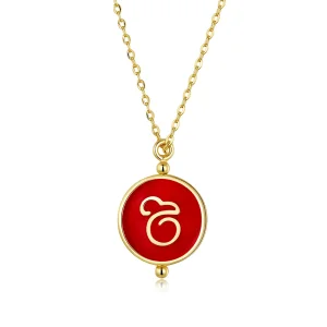 (image for) Pandora Style Silver Chinese Mouse Necklace - SCN390