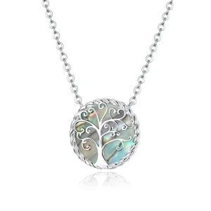 (image for) Pandora Style Silver Colorful Tree of Life Pendant Necklace - SCN433