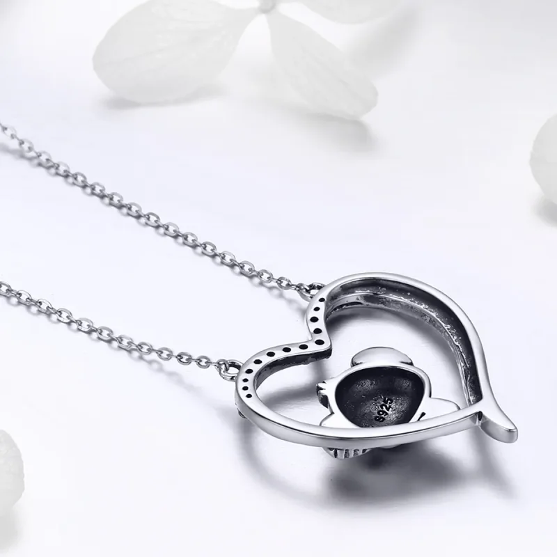 (image for) Pandora Style Silver Cute Fairy Necklace - SCN256 - View 6